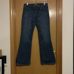 Blue Flare Leg Jeans